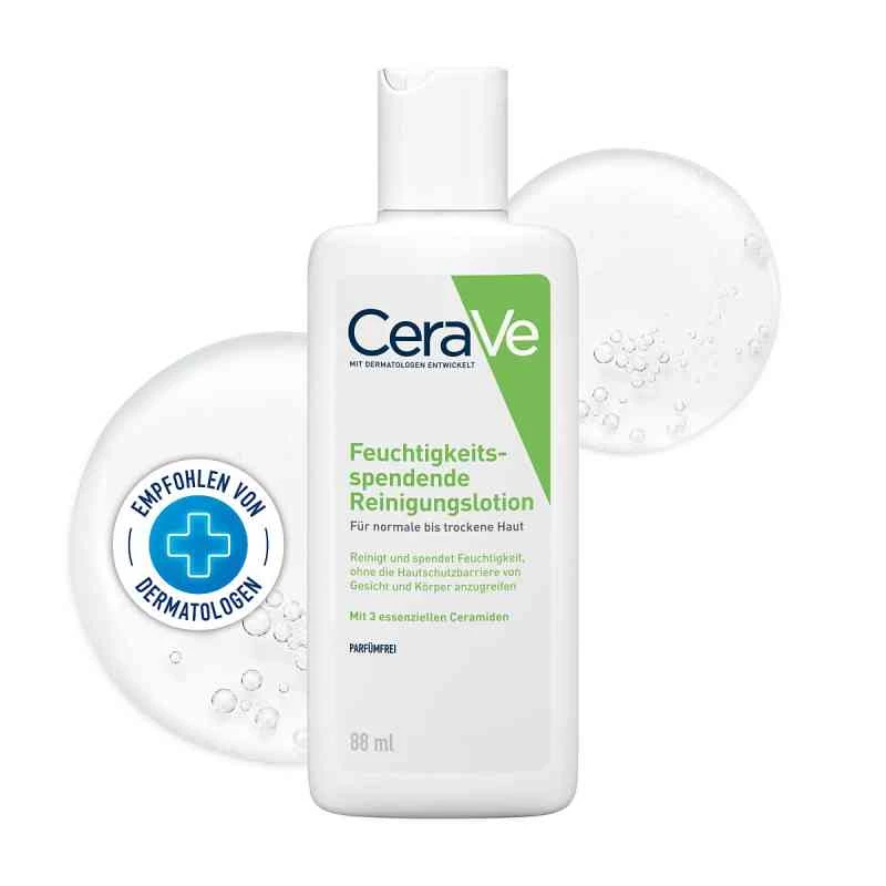 CeraVe Feuchtigkeitsspendende Reinigungslotion, 88 ml