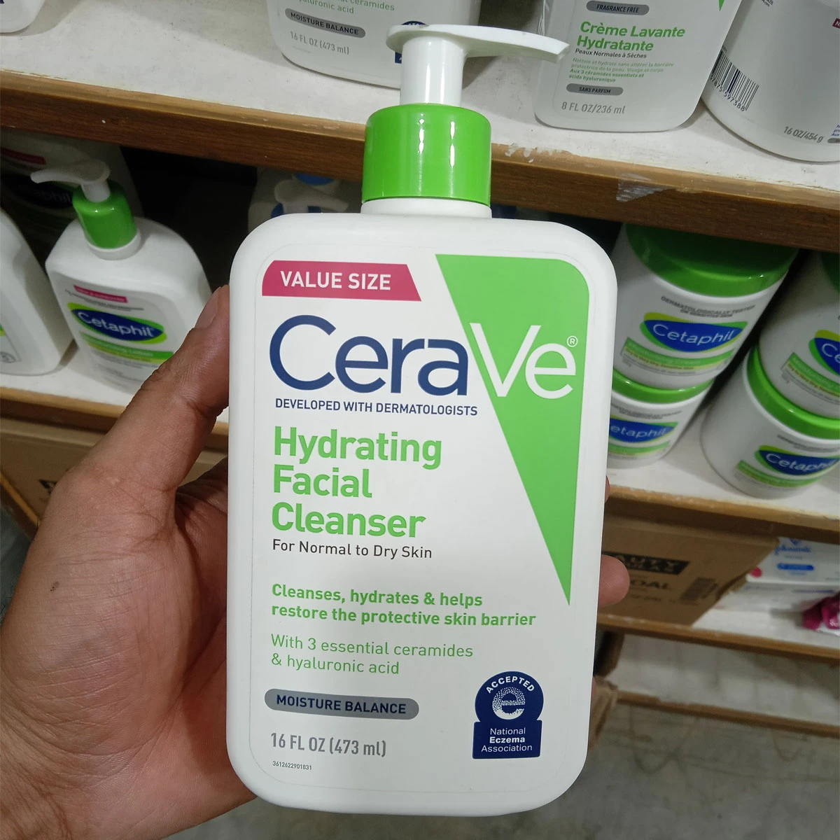 Cerave Hydrating Facial Cleanser for Normal to Dry Skin 473ml