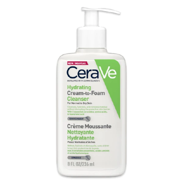 Cerave Hydrating cream to foam cleanser 236ml
