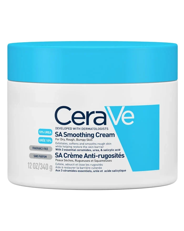 CeraVe SA Smoothing Cream For Dry Rough Bumpy Skin - 340 g