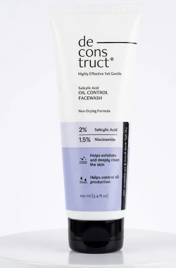 Deconstruct Salicylic Acid Oil Control Facewash 2% Salicylic Acid + 1.5% Niacinamide 100ml