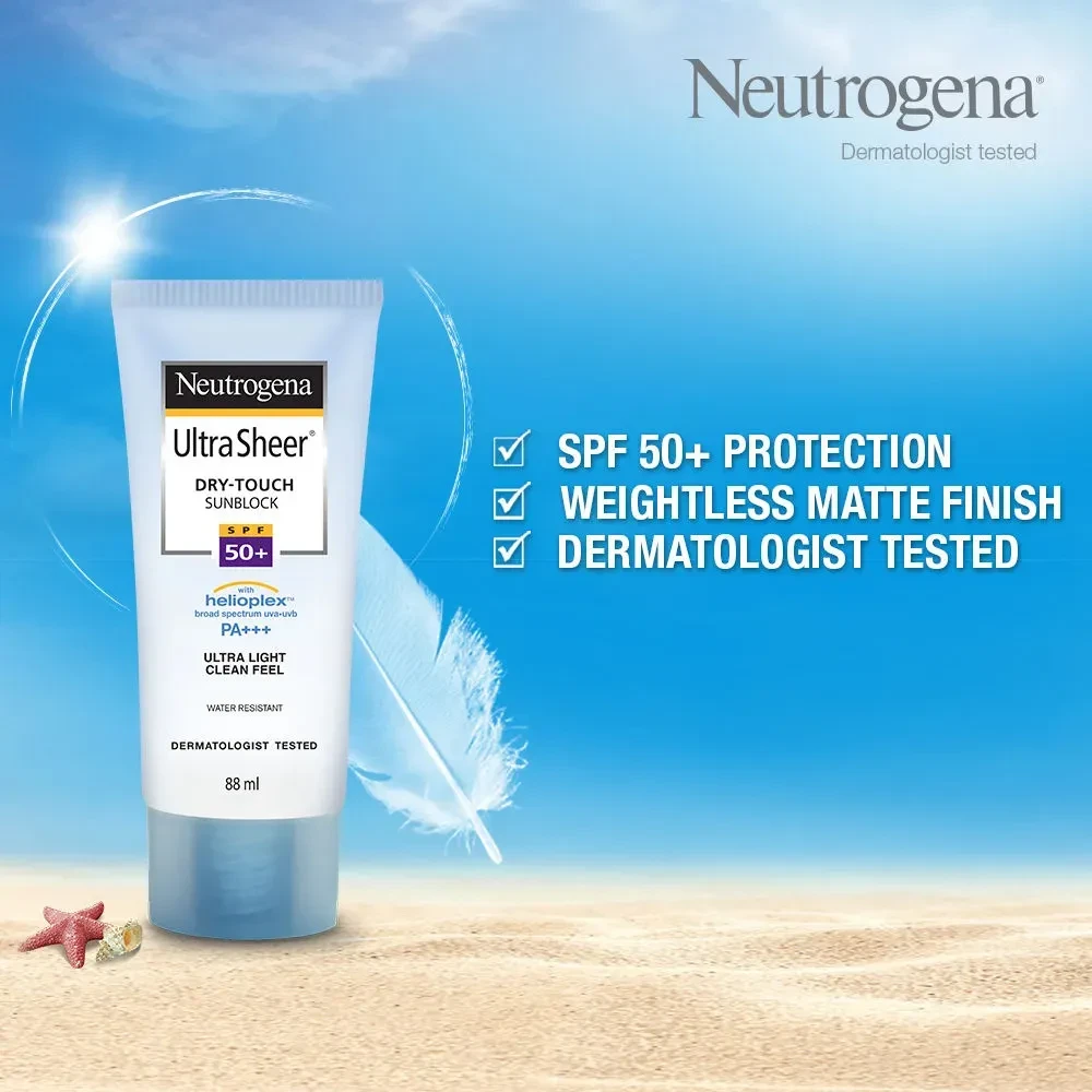 Neutrogena Ultra Sheer Dry-Touch Sunblock SPF50+ PA+++ for Ultra Light Clean Feel 88ml