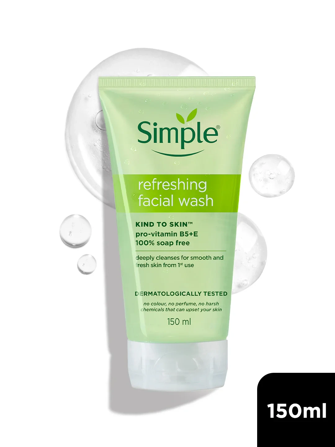 Simple Kind To Skin Refreshing Facial Gel Wash 150ml