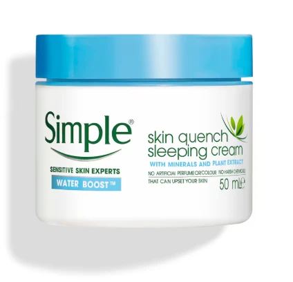 Simple Water Boost Skin Quench Sleeping Cream 50ml