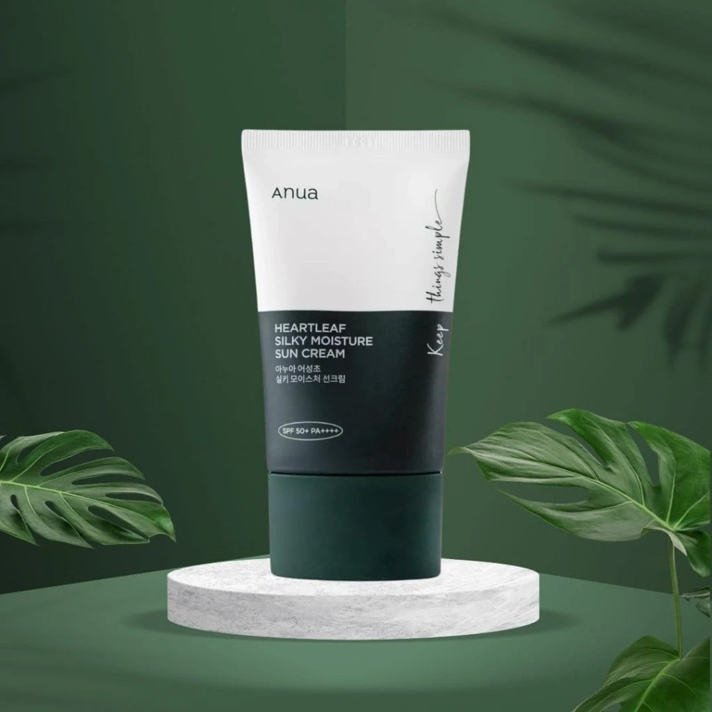 Anua Heartleaf Silky Moisture Sun Cream with SPF 50+ PA++++ 50ml